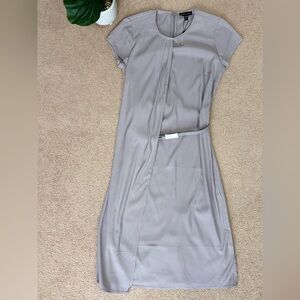 Universal Standard Vesper Workwear Dress Ash Gray Size 4XS NWT